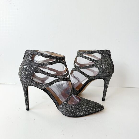 INC. International Concepts Kaffe2 Silver Rhinestone Pumps Pointed Toe Sz 9 NWOB - Picture 15 of 15